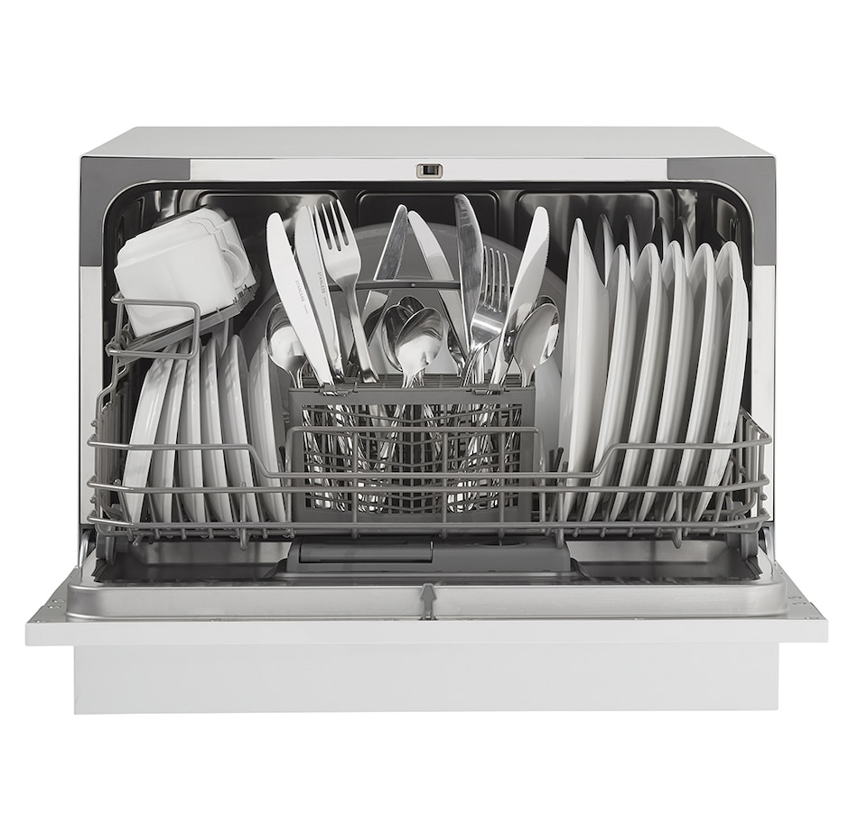 Danby 6 Place Setting Countertop Dishwasher in White - DDW621WDB