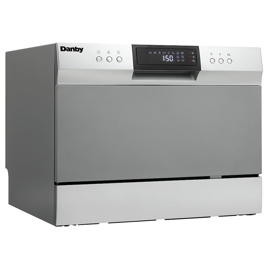 Image 715122.jpg, Product 715-122 / Price $439.99, Danby 6-Place-Setting Countertop Dishwasher in Silver from Danby on TSC.ca's Kitchen department