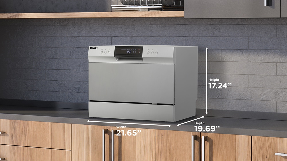 Danby silver countertop sales dishwasher