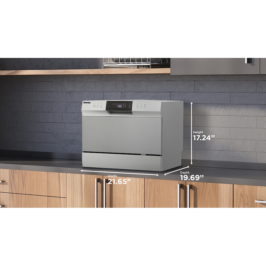Image 715122_ALTMORE1.jpg, Product 715-122 / Price $439.99, Danby 6-Place-Setting Countertop Dishwasher in Silver from Danby on TSC.ca's Kitchen department