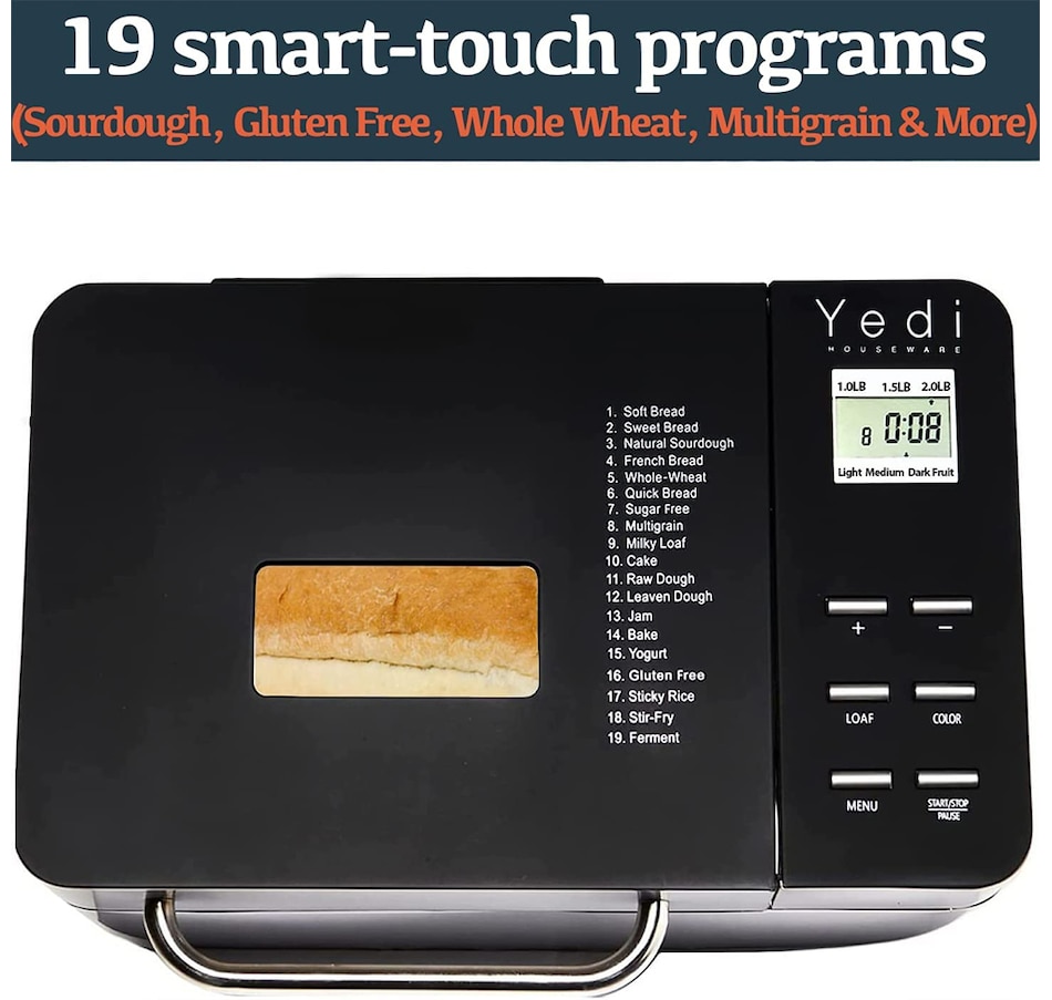 Image 715140_ALTMORE2.jpg, Product 715-140 / Price $199.99, Yedi Total Package 19-In-1 Bread Maker With Deluxe Accessory Kit from Yedi on TSC.ca's Kitchen department