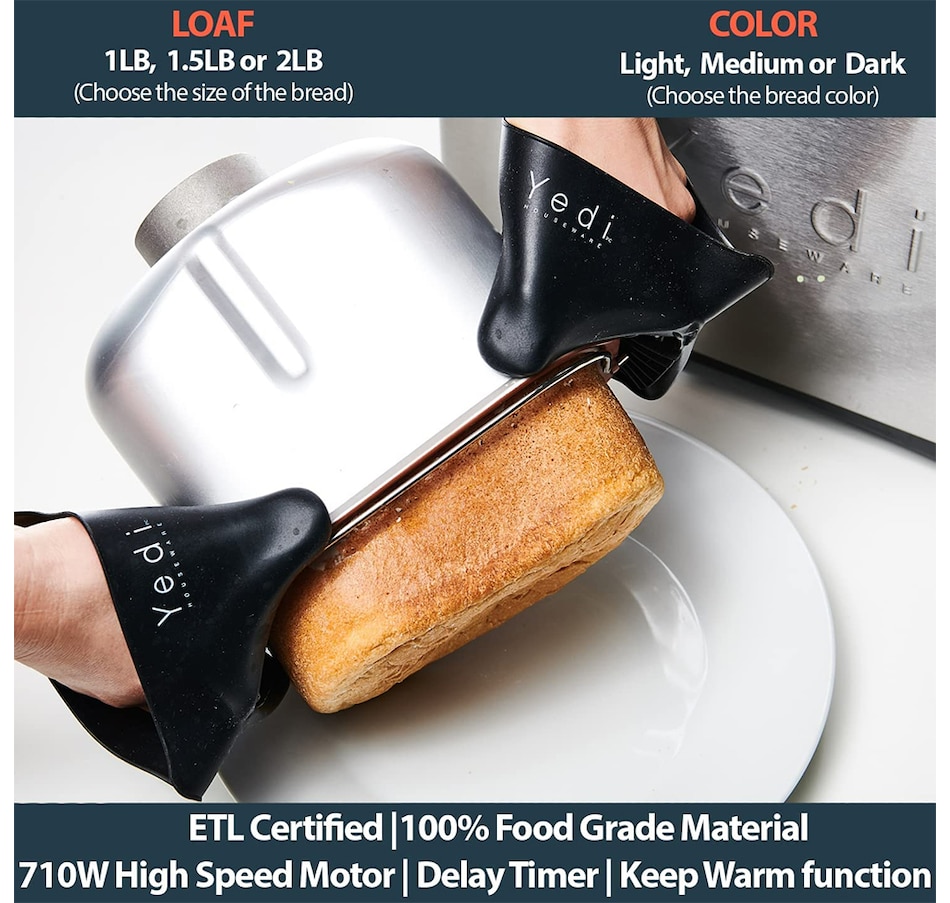 Image 715140_ALTMORE4.jpg, Product 715-140 / Price $199.99, Yedi Total Package 19-In-1 Bread Maker With Deluxe Accessory Kit from Yedi on TSC.ca's Kitchen department