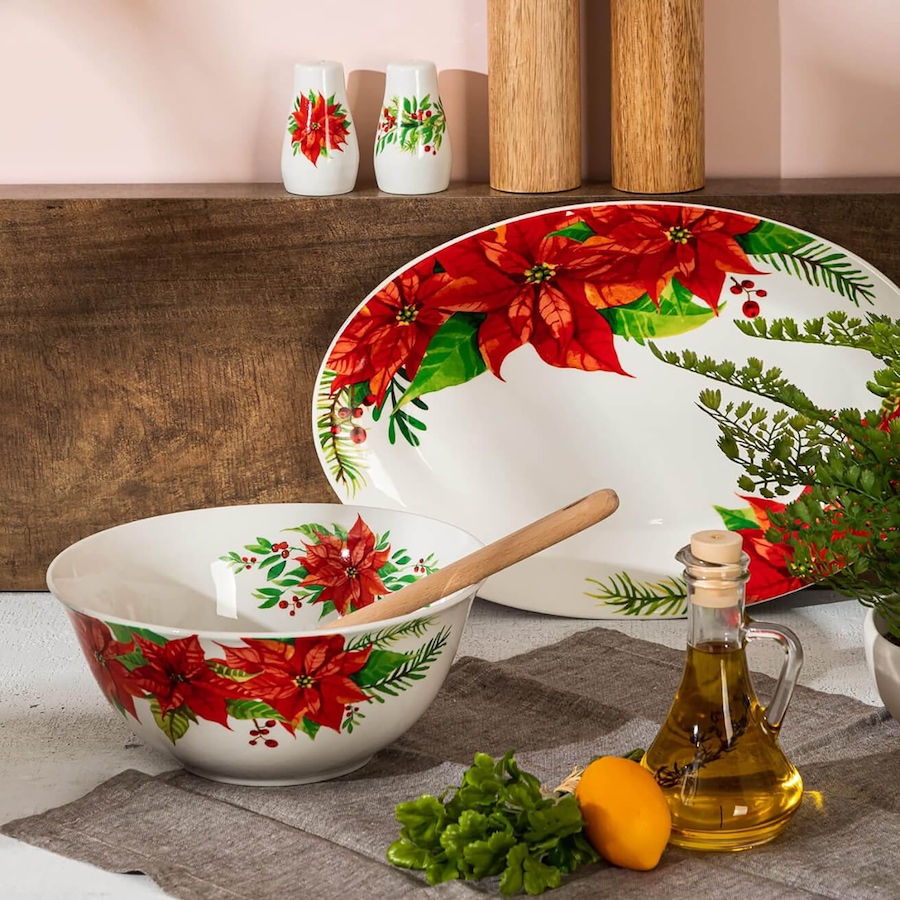 Image 715193_ALTMORE1.jpg, Product 715-193 / Price $47.99, Gibson Home Magic Poinsettia 4-Piece Serving and Access Set from Gibson Dinnerware on TSC.ca's Kitchen department