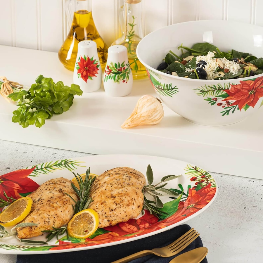 Image 715193_ALTMORE2.jpg, Product 715-193 / Price $47.99, Gibson Home Magic Poinsettia 4-Piece Serving and Access Set from Gibson Dinnerware on TSC.ca's Kitchen department