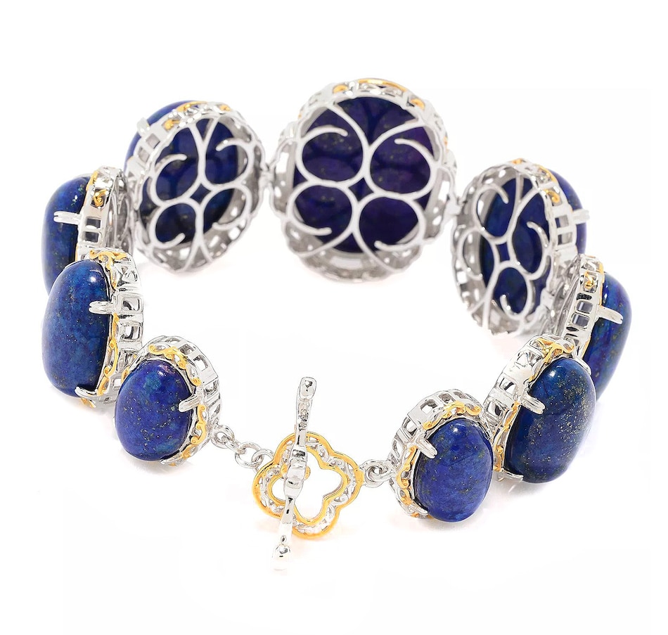 Image 715256_ALTMORE1.jpg, Product 715-256 / Price $449.99, Gems En Vogue Palladium Silver Lapis Toggle Bracelet from Gems En Vogue on TSC.ca's Jewellery department