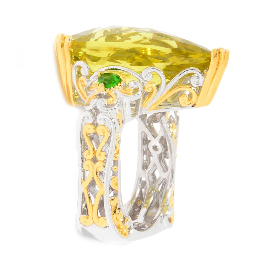 Image 715260_ALTMORE1.jpg, Product 715-260 / Price $283.99, Gems En Vogue Palladium Silver Ouro Verde & Chrome Diopside Ring from Gems En Vogue on TSC.ca's Jewellery department