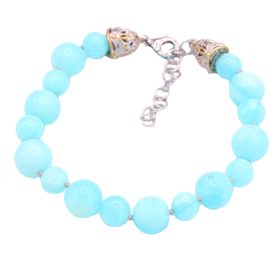 Image 715274_BLU.jpg, Product 715-274 / Price $129.99, Gems En Vogue Palladium Silver Opal Bracelet from Gems En Vogue on TSC.ca's Jewellery department