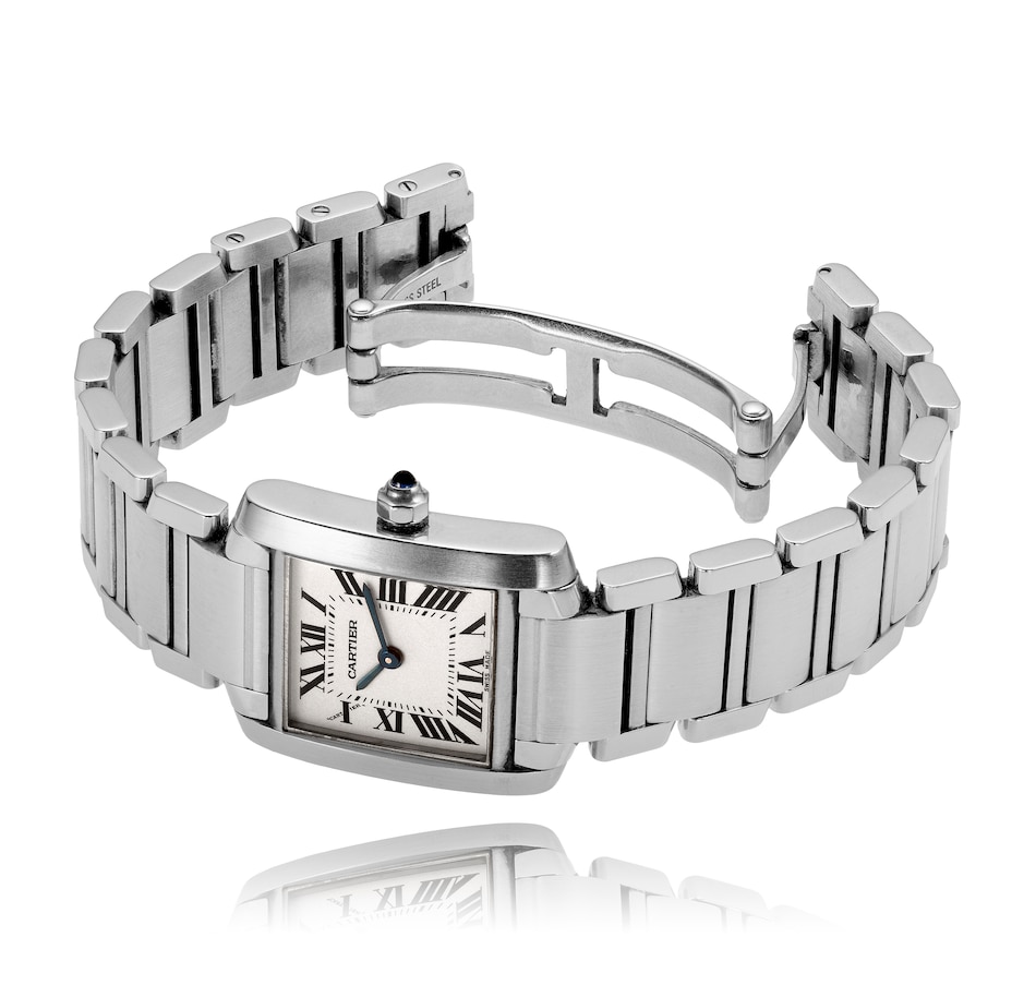 Image 715326_ALTMORE2.jpg, Product 715-326 / Price $3,495.00, Estate Originals Ladies' Stainless Steel CARTIER Tank Watch from Estate Originals on TSC.ca's Jewellery department