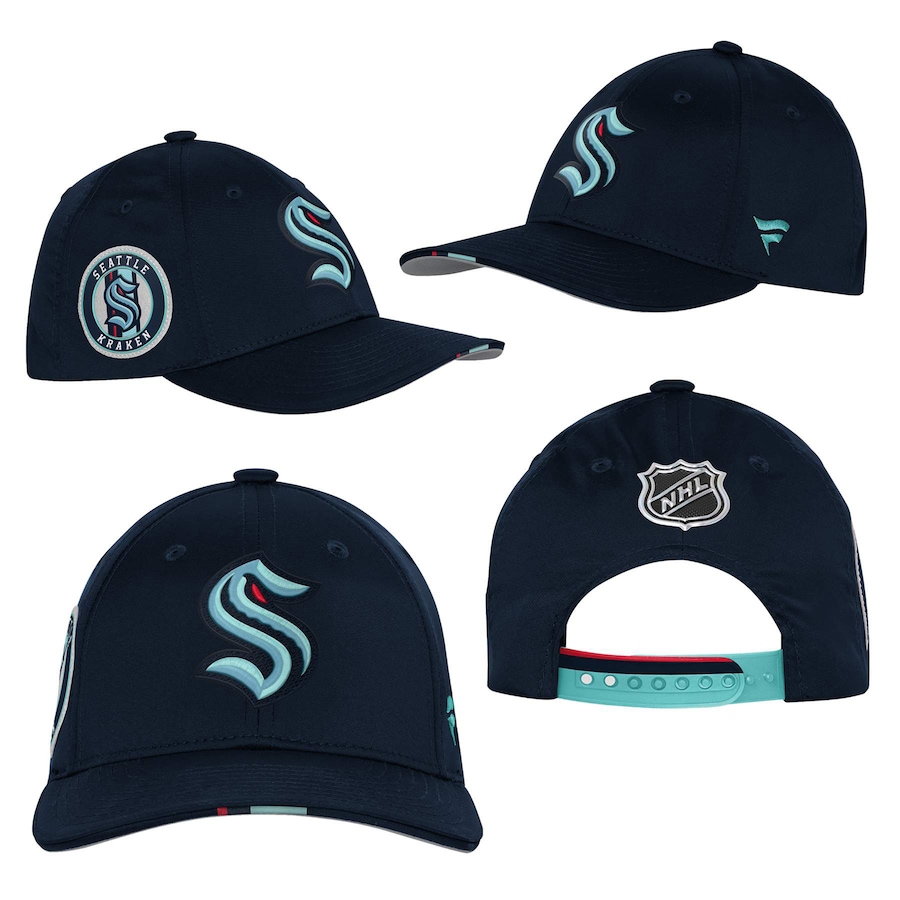 Image 715485_ALTMORE4.jpg, Product 715-485 / Price $45.99, Outerstuff Youth Seattle Kraken NHL Draft Podium Adjustable Hat from Outerstuff on TSC.ca's Sports department