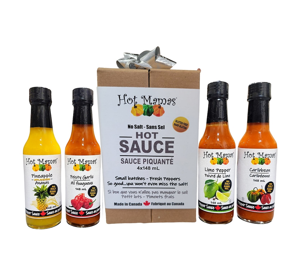 Kitchen Food And Drinks Sauces And Spices Hot Mamas Hot Sauce T Set 4 Pack Online 