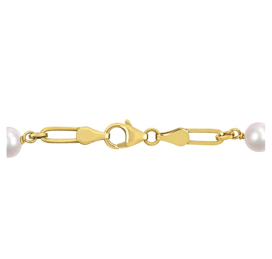 Image 715598_ALTMORE1.jpg, Product 715-598 / Price $94.99, AMOUR Pearls Sterling Silver & 18K Yellow Gold Plate 7-7.5mm Cultured Freshwater Pearl Bracelet from Amour Pearls on TSC.ca's Jewellery department