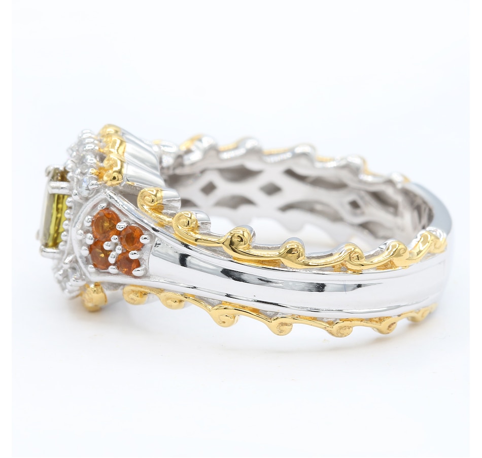 Image 715612_ALTMORE1.jpg, Product 715-612 / Price $249.99, Gems en Vogue Palladium Silver Savannah Tourmaline and Golden Citrine Ring from Gems En Vogue on TSC.ca's Jewellery department