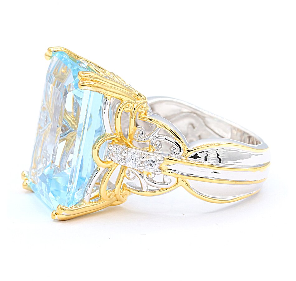 Jewellery - Rings - Gems en Vogue Palldadium Silver Sky Blue Topaz and ...