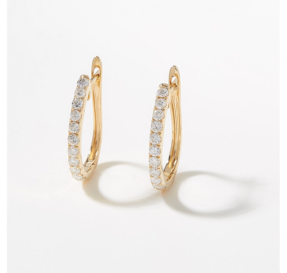 Image 715830.jpg, Product 715-830 / Price $1,699.99, 14K Yellow Gold Diamond Earrings from Diamond Show on TSC.ca's Jewellery department