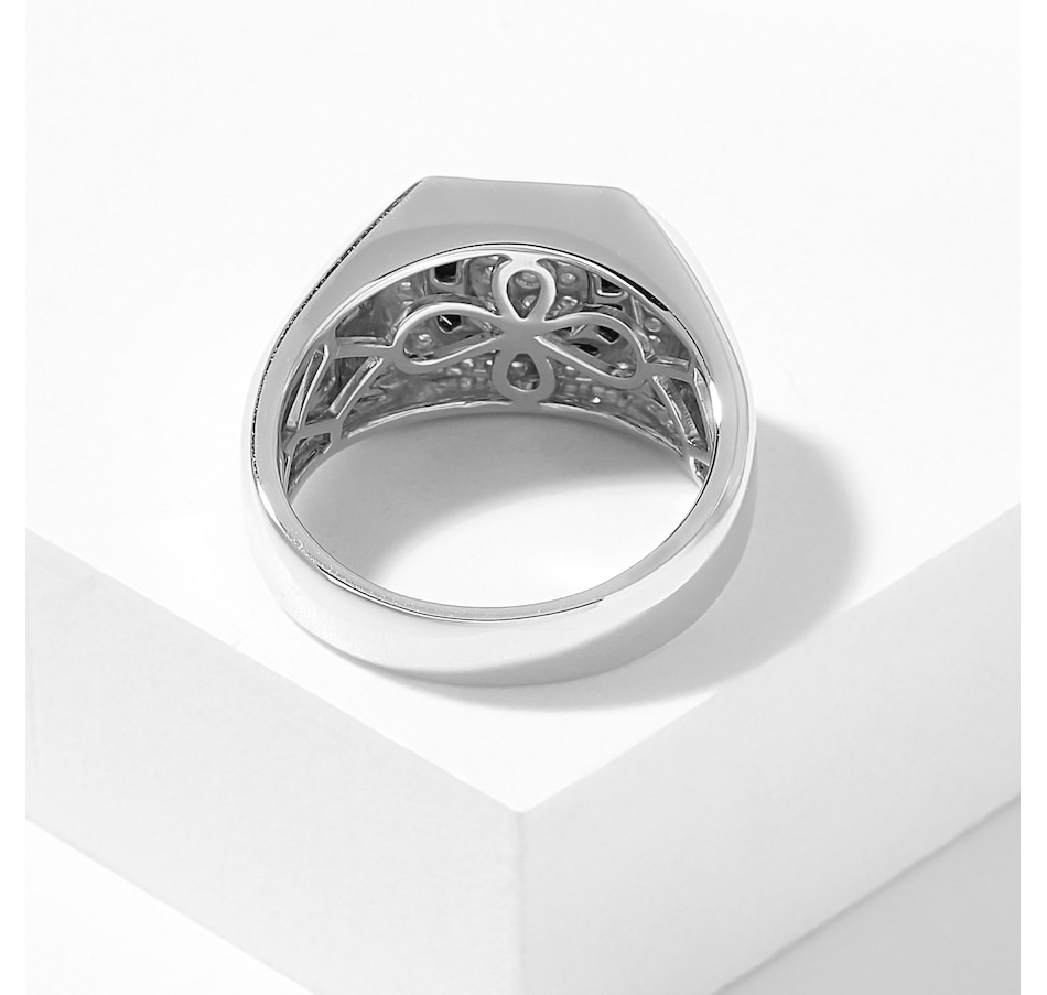 Image 715851_ALTMORE2.jpg, Product 715-851 / Price $1,999.99, 10K White Gold Diamond And Onyx Men's Ring from Diamond Show on TSC.ca's Jewellery department