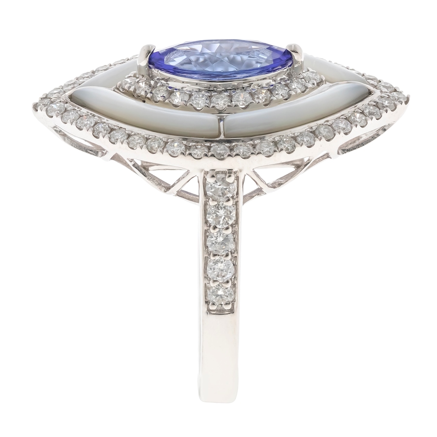 Image 715862_ALTMORE1.jpg, Product 715-862 / Price $2,699.99, Cirari 14K White Gold Tanzanite, Mother Of Pearl, and Diamond Ring from Cirari on TSC.ca's Jewellery department