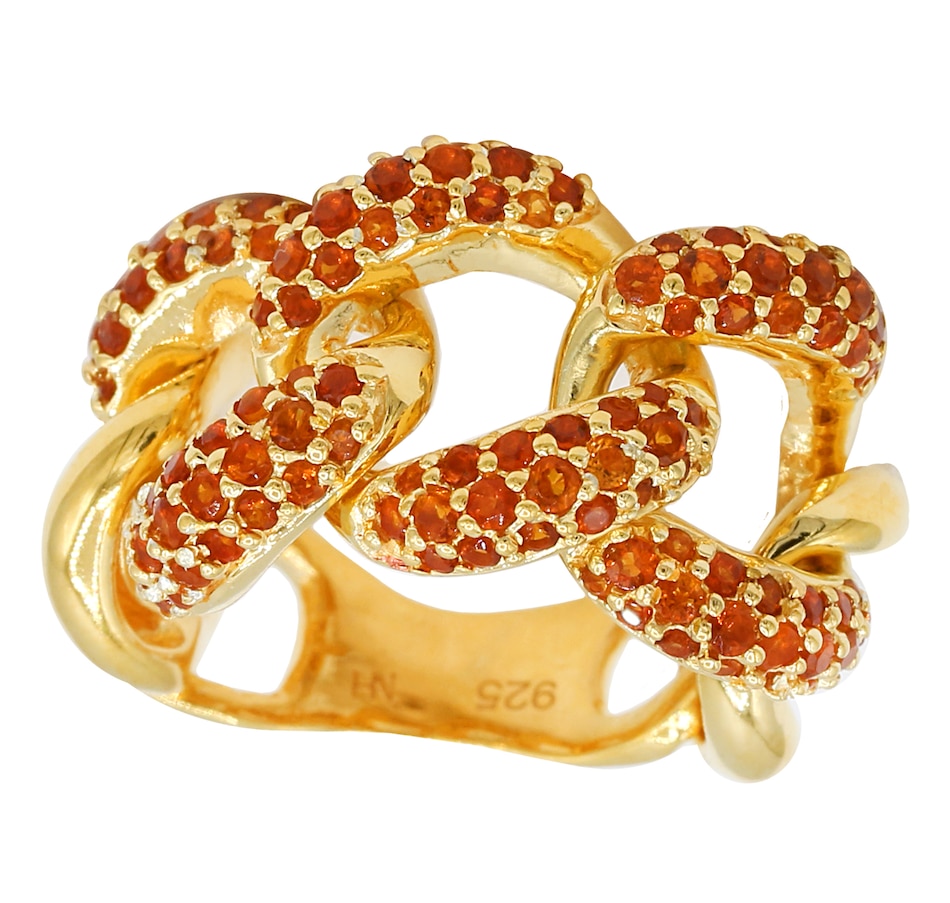 Image 715973.jpg, Product 715-973 / Price $349.99, Gems En Vogue Palladium Silver Madeira Citrine Flexible Chain Ring from Gems En Vogue on TSC.ca's Jewellery department
