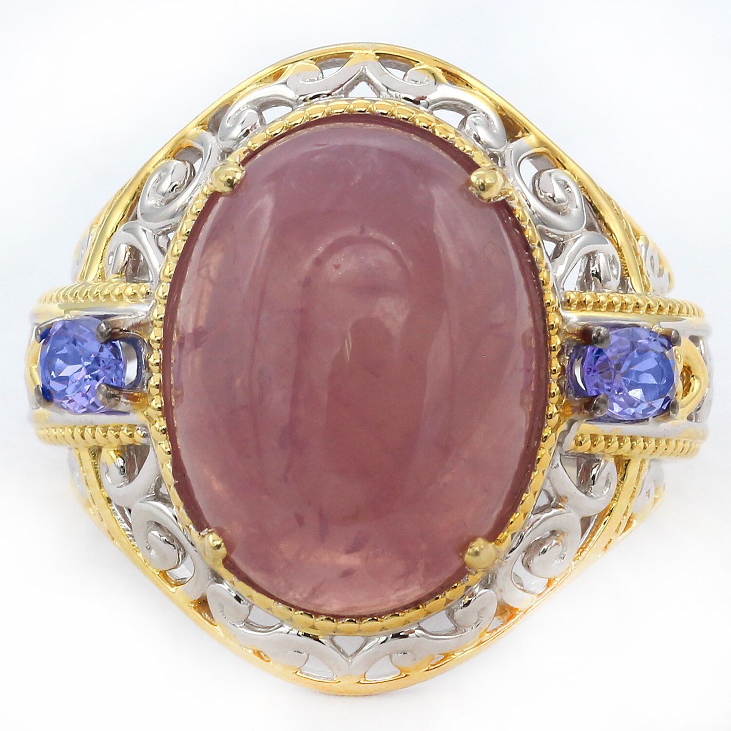 Pink sales tanzanite ring