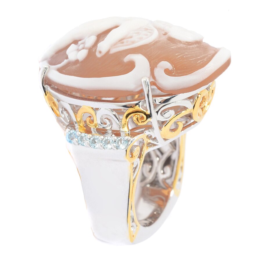 Image 716033_ALTMORE1.jpg, Product 716-033 / Price $339.99, Gems En Vogue Palladium Silver High Relief Carved Cameo Ring from Gems En Vogue on TSC.ca's Jewellery department