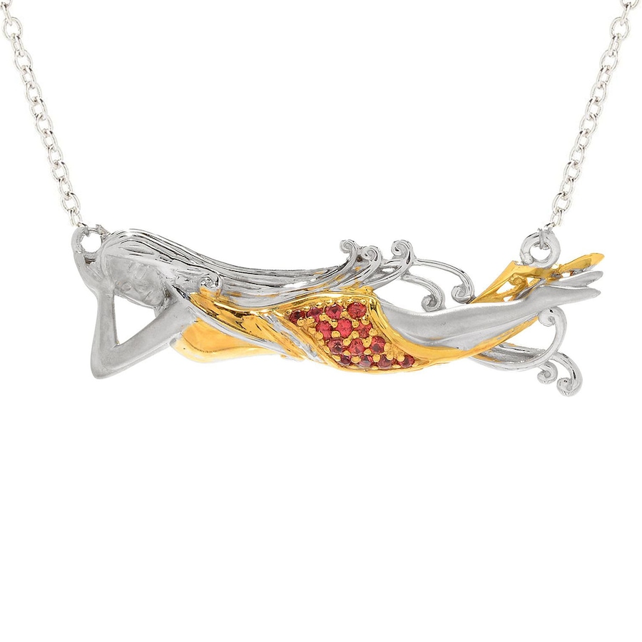 Image 716059.jpg, Product 716-059 / Price $199.99, Gems En Vogue Palladium Silver Orange Sapphire Lady Necklace from Gems En Vogue on TSC.ca's Jewellery department