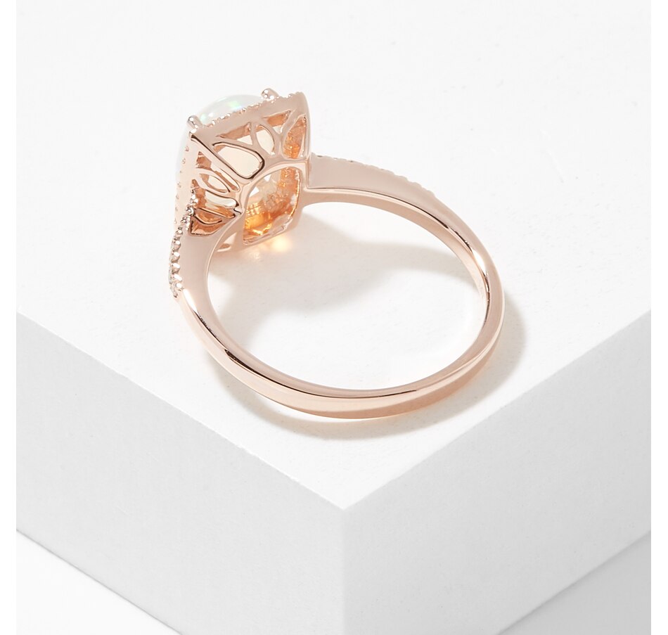 Image 716088_ALTMORE2.jpg, Product 716-088 / Price $1,299.99, Gem Creations 14K Rose Gold Ethiopian Opal Ring from Gem Creations on TSC.ca's Jewellery department