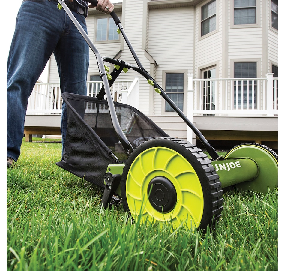 Image 716302_ALTMORE1.jpg, Product 716-302 / Price $199.99, Sun Joe 16" Manual Reel Mower with Catcher from Snow Joe & Sun Joe on TSC.ca's Home & Garden department