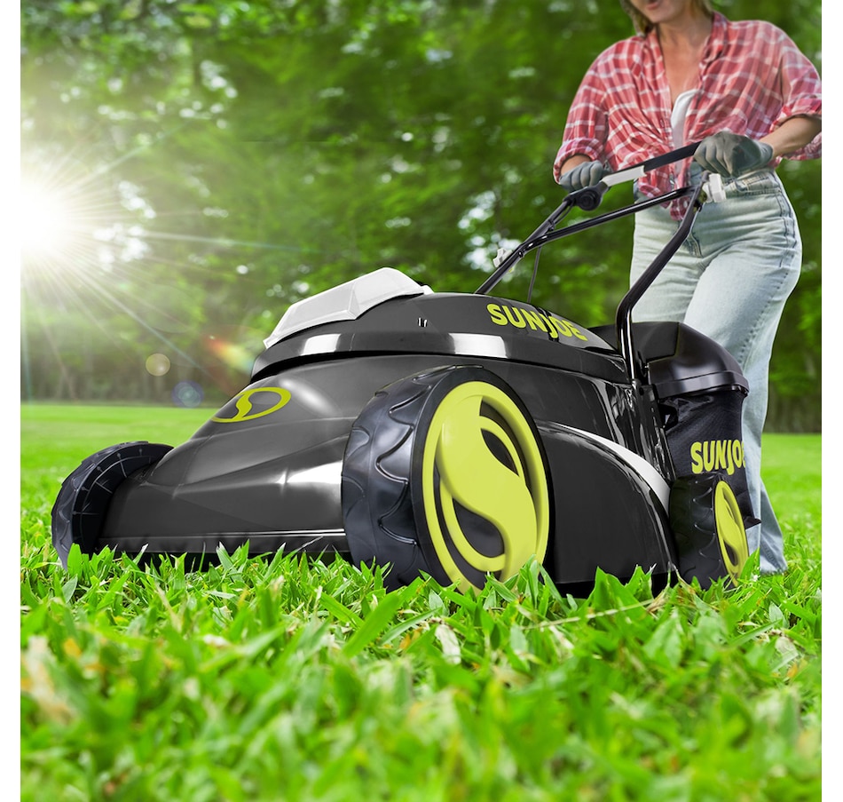 Image 716313_ALTMORE4.jpg, Product 716-313 / Price $349.99, Sun Joe 14" 28-Volt Max Lithium-Ion 4-Amp Cordless Lawn Mower with Brushless Motor from Snow Joe & Sun Joe on TSC.ca's Home & Garden department