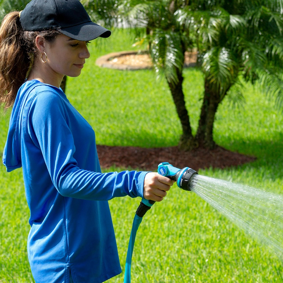 Image 716321_ALTMORE1.jpg, Product 716-321 / Price $39.99, Aqua Joe Heavy-Duty Indestructible Metal Multifunctional Adjustable Hose Nozzle with Smart Throttle from Snow Joe & Sun Joe on TSC.ca's Home & Garden department