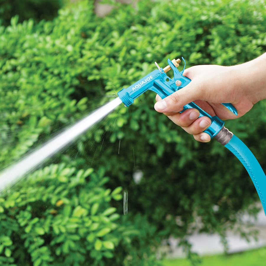 Image 716321_ALTMORE2.jpg, Product 716-321 / Price $39.99, Aqua Joe Heavy-Duty Indestructible Metal Multifunctional Adjustable Hose Nozzle with Smart Throttle from Snow Joe & Sun Joe on TSC.ca's Home & Garden department
