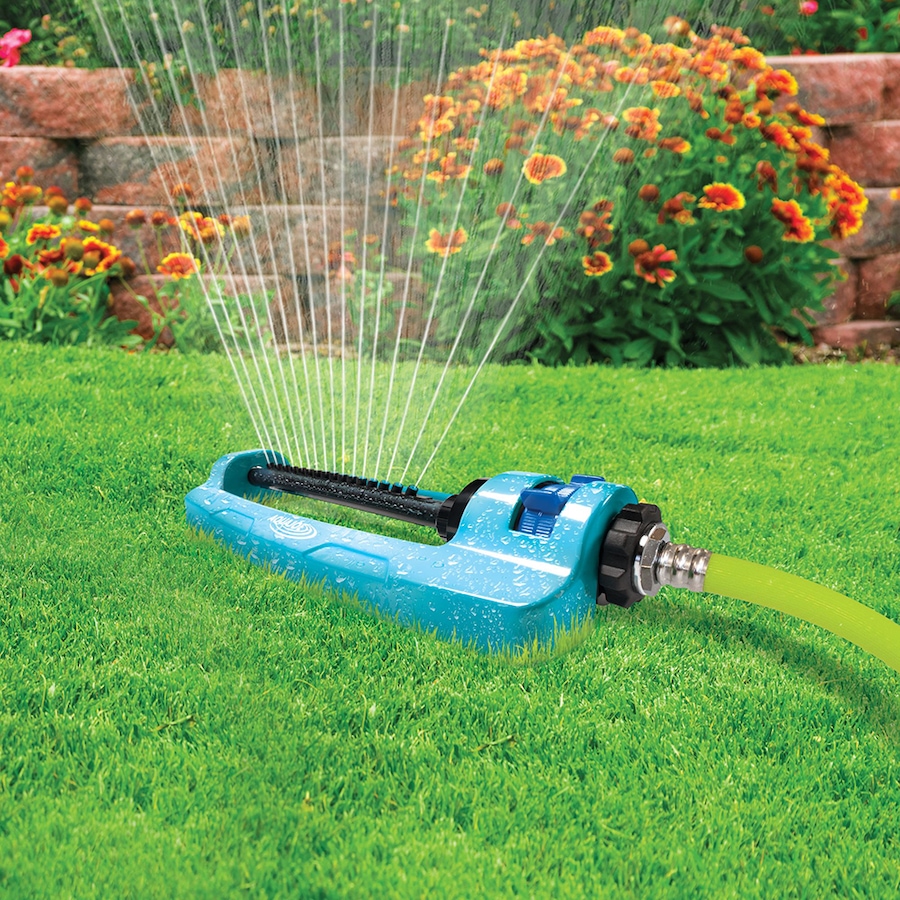 Image 716322_ALTMORE2.jpg, Product 716-322 / Price $34.99, Aqua Joe Indestructible Metal Base Oscillating Sprinkler with Adjustable Spray from Snow Joe & Sun Joe on TSC.ca's Home & Garden department