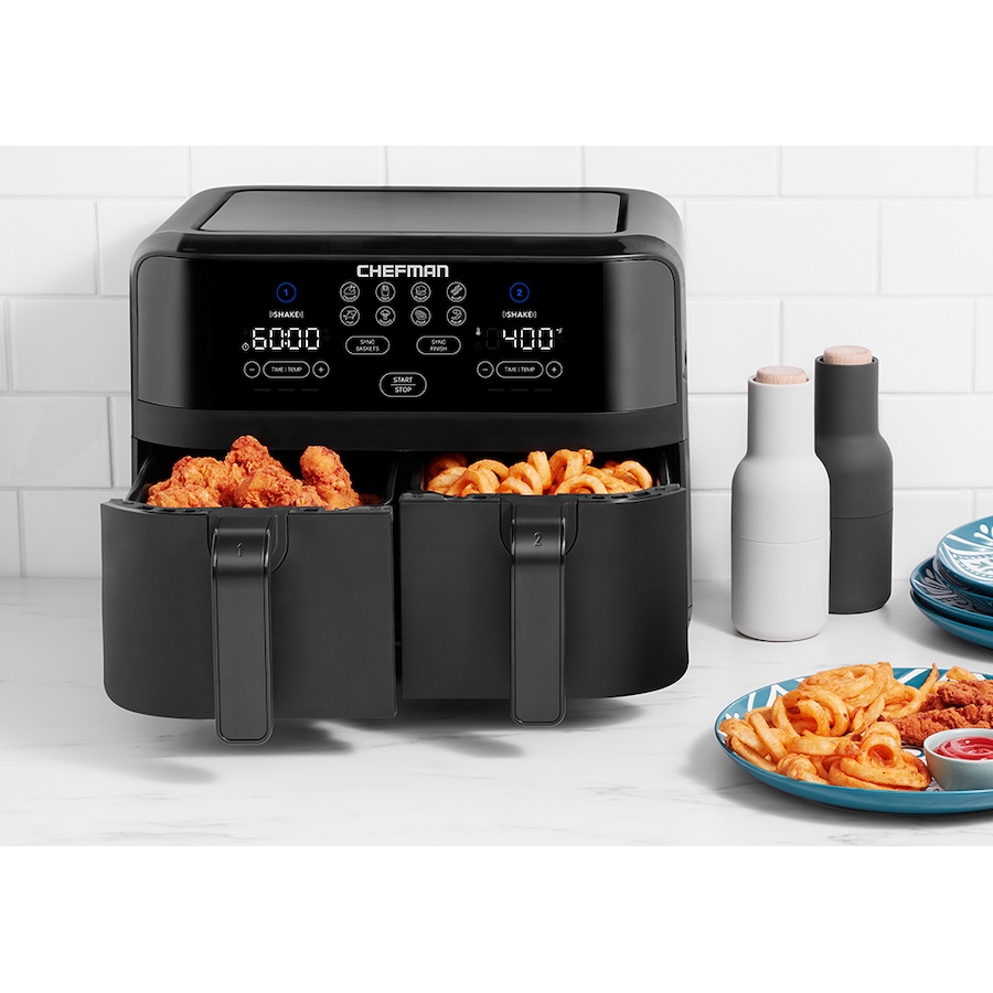Image 716404_ALTMORE5.jpg, Product 716-404 / Price $239.99, Chefman TurboFry Touch Dual Basket Air Fryer 8.5L from Chefman on TSC.ca's Kitchen department