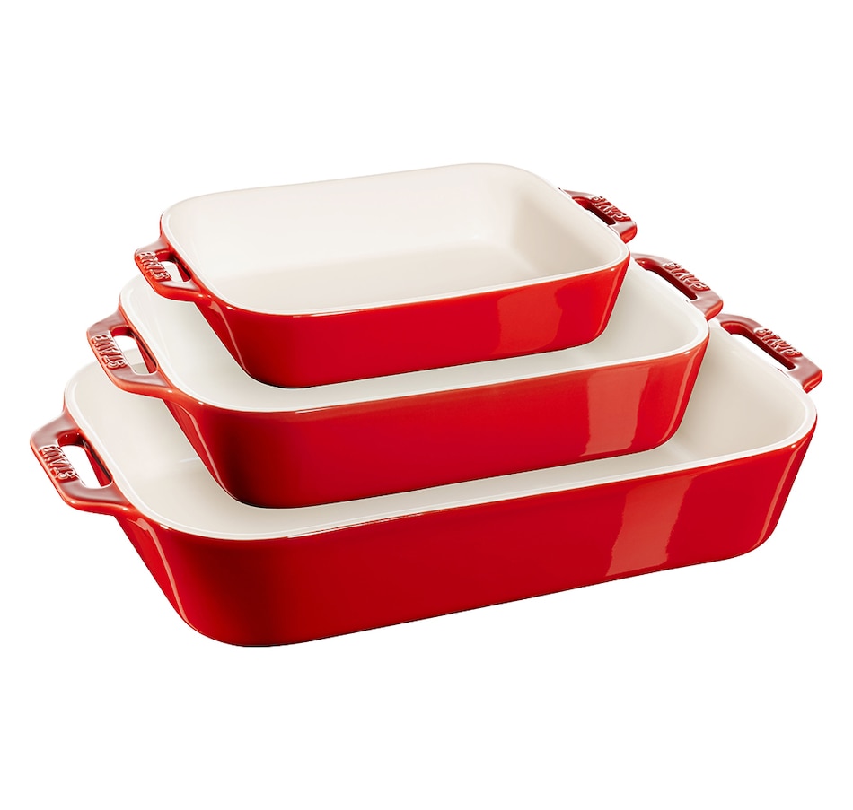 Kitchen - Cookware - Ovenware - Staub 3-Piece Ceramic Ovenware Set ...