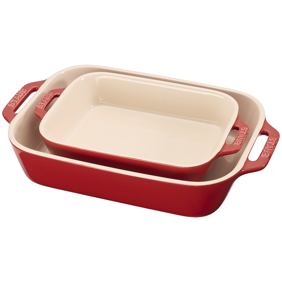Image 716483.jpg, Product 716-483 / Price $109.99, Staub 2-Piece Ceramic Ovenware Set (cherry) from Staub on TSC.ca's Kitchen department