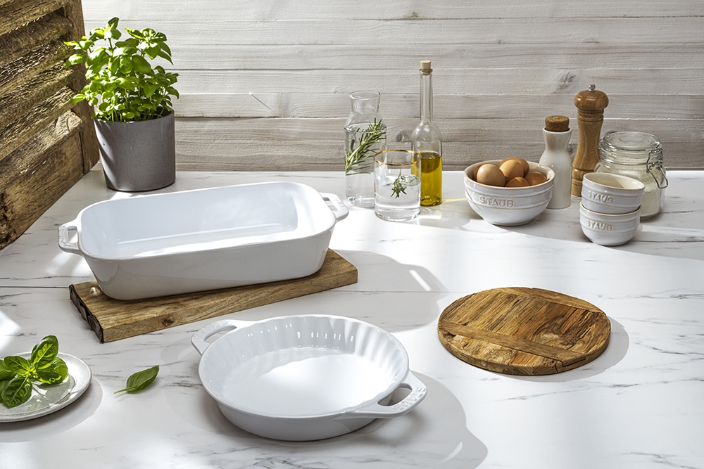 Staub 3-Piece Ceramic Ovenware Set (white) - TSC.ca
