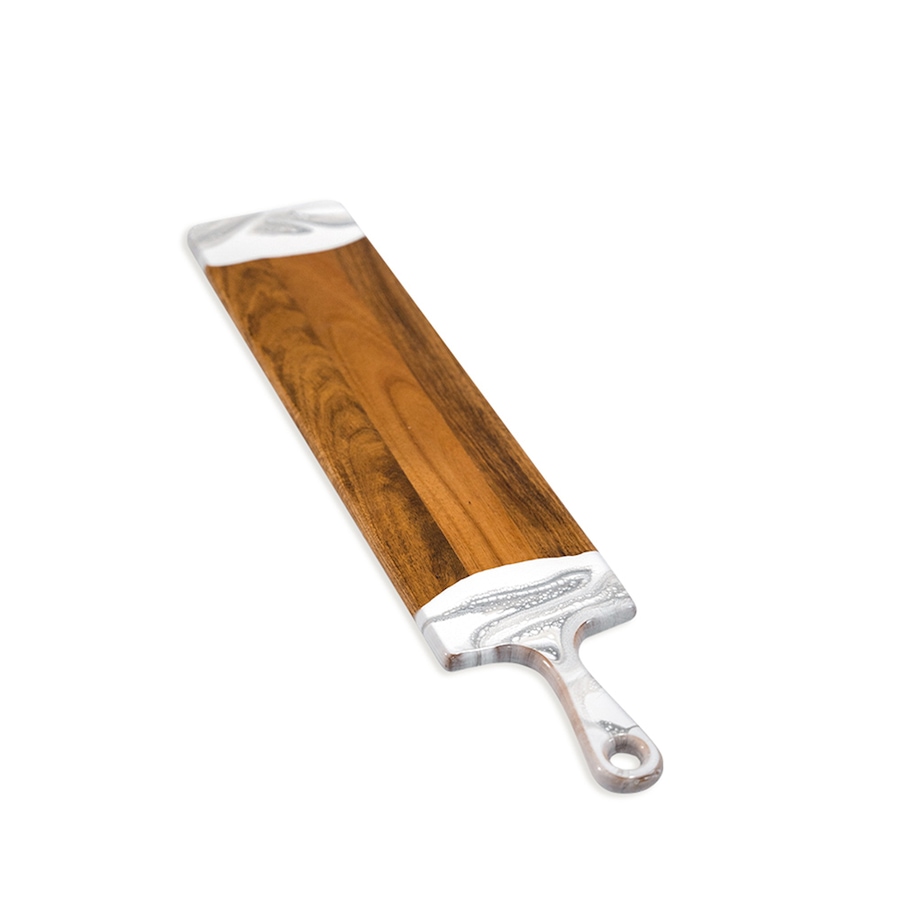 Image 716494.jpg, Product 716-494 / Price $109.99, Lynn & Liana Handmade 5" x 24" Baguette Acacia Cheeseboard, Marble Design from Lynn & Liana on TSC.ca's Kitchen department