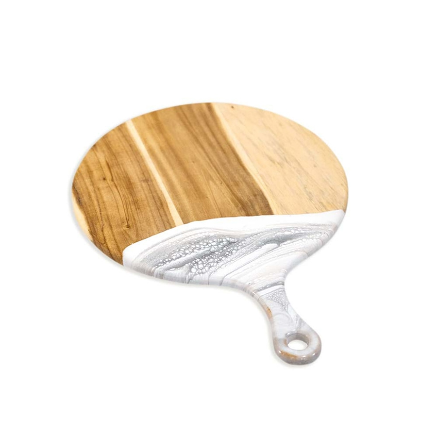 Image 716502.jpg, Product 716-502 / Price $99.88, Lynn & Liana Handmade 12" Acacia Cheese Paddle, Marble Design from Lynn & Liana on TSC.ca's Kitchen department