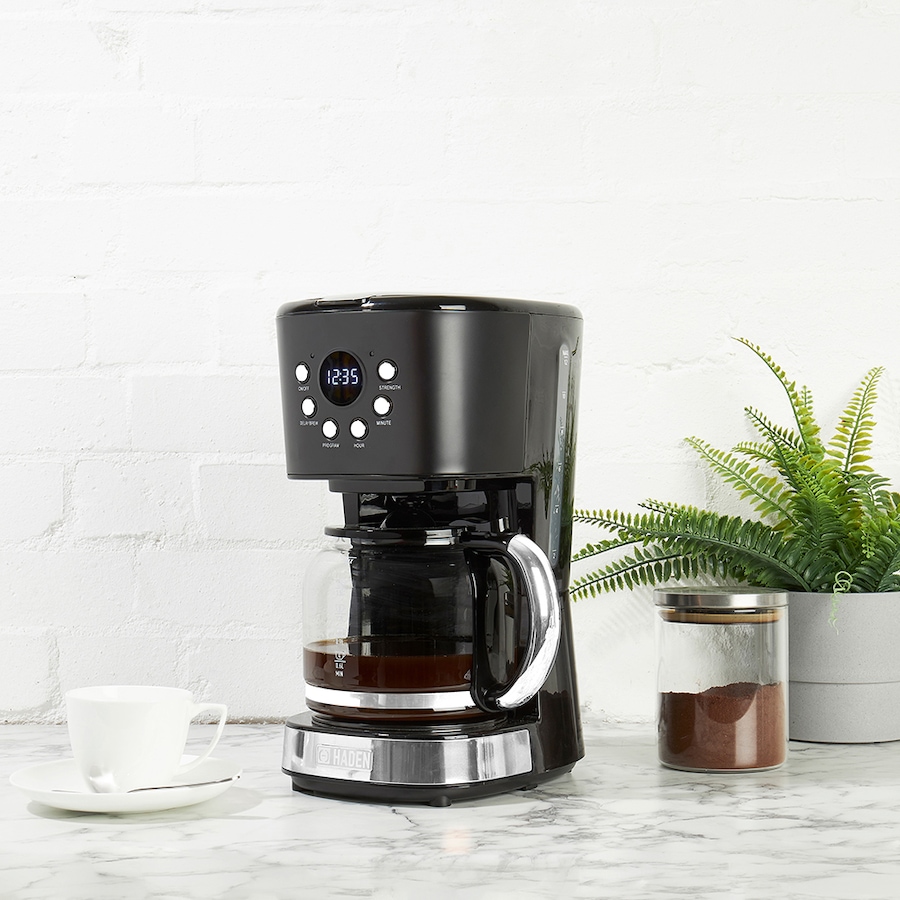Image 716511_ALTMORE6.jpg, Product 716-511 / Price $119.99, Haden 12-Cup Programmable Coffee Maker (Black And Chrome) from Haden Appliances on TSC.ca's Kitchen department