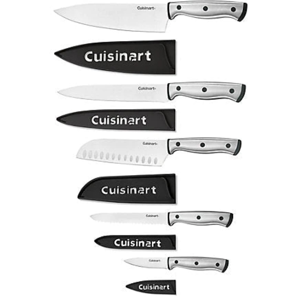 Kitchen Knives Cutting Boards Knife Sets Cuisinart 10 Piece   716519 