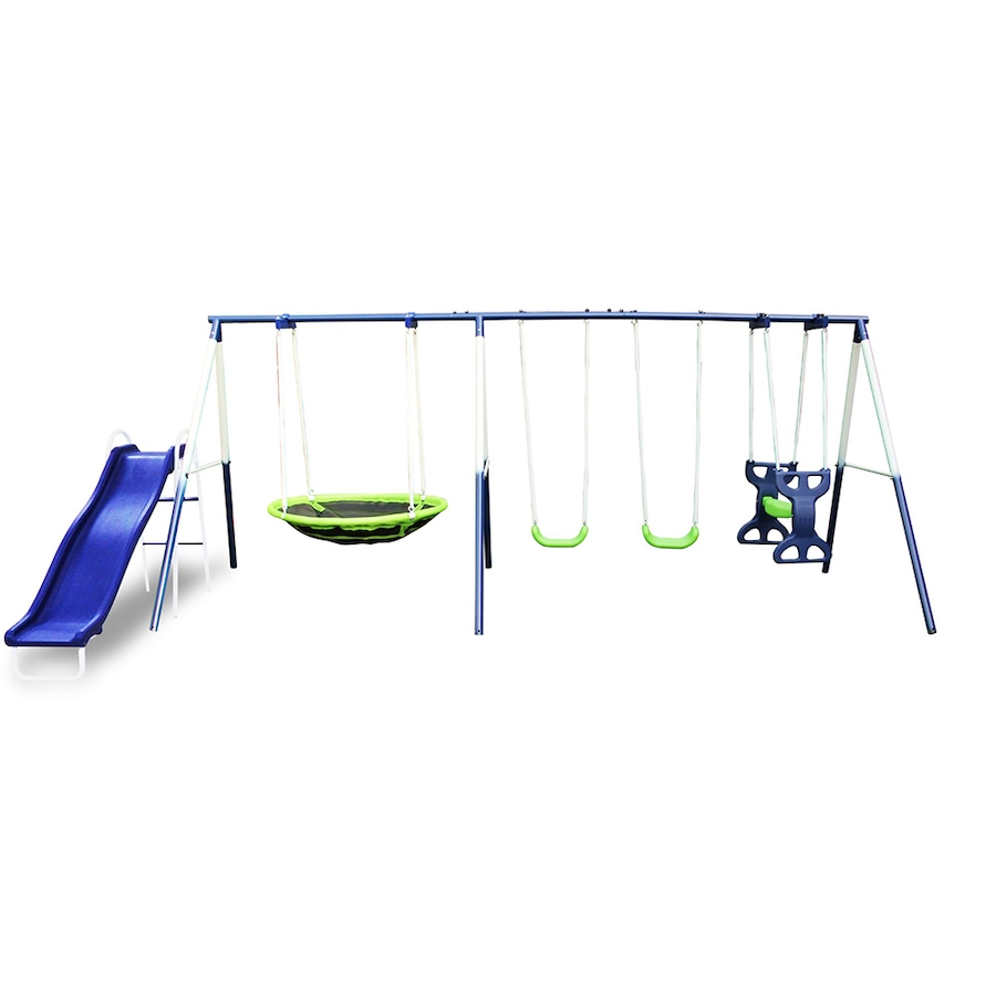 Image 716540.jpg, Product 716-540 / Price $399.99, SPORTSPOWER ROSEMEAD 7 STATION METAL SWING SET from Sportspower on TSC.ca's Home & Garden department