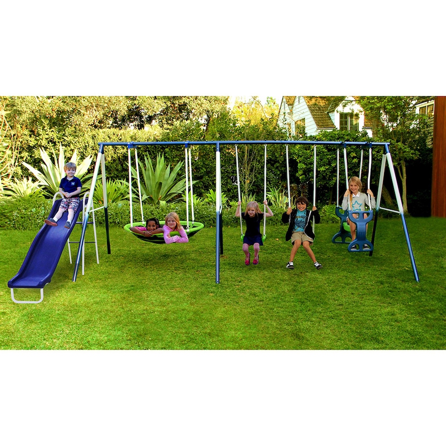 Image 716540_ALTMORE1.jpg, Product 716-540 / Price $399.99, SPORTSPOWER ROSEMEAD 7 STATION METAL SWING SET from Sportspower on TSC.ca's Home & Garden department