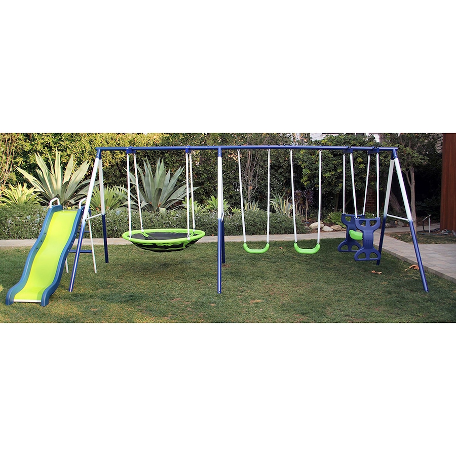 Image 716540_ALTMORE2.jpg, Product 716-540 / Price $399.99, SPORTSPOWER ROSEMEAD 7 STATION METAL SWING SET from Sportspower on TSC.ca's Home & Garden department