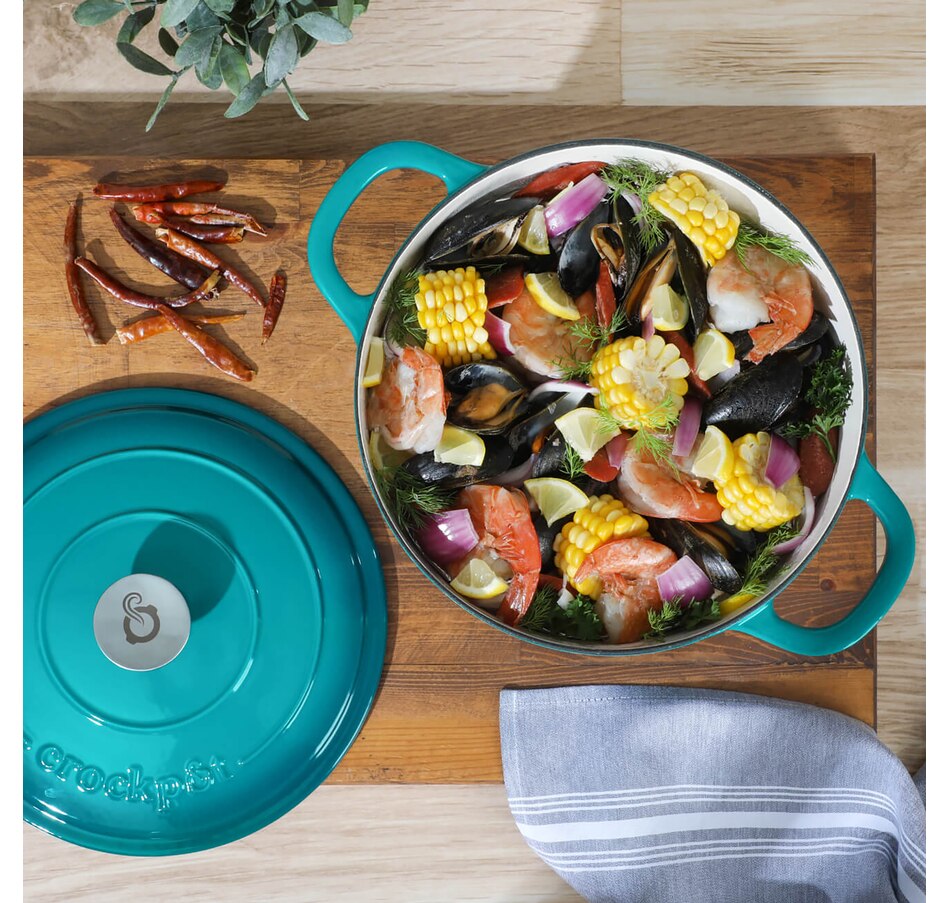 Image 716557_ALTMORE10.jpg, Product 716-557 / Price $159.99, Crock-Pot Artisan 7-Quart Enameled Cast Iron Dutch Oven with Lid, Round from Crock-Pot on TSC.ca's Kitchen department