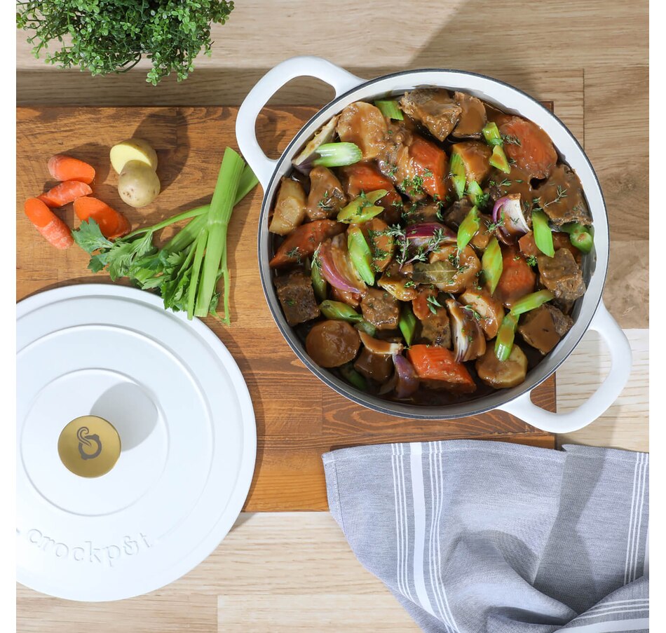 Image 716557_ALTMORE6.jpg, Product 716-557 / Price $159.99, Crock-Pot Artisan 7-Quart Enameled Cast Iron Dutch Oven with Lid, Round from Crock-Pot on TSC.ca's Kitchen department