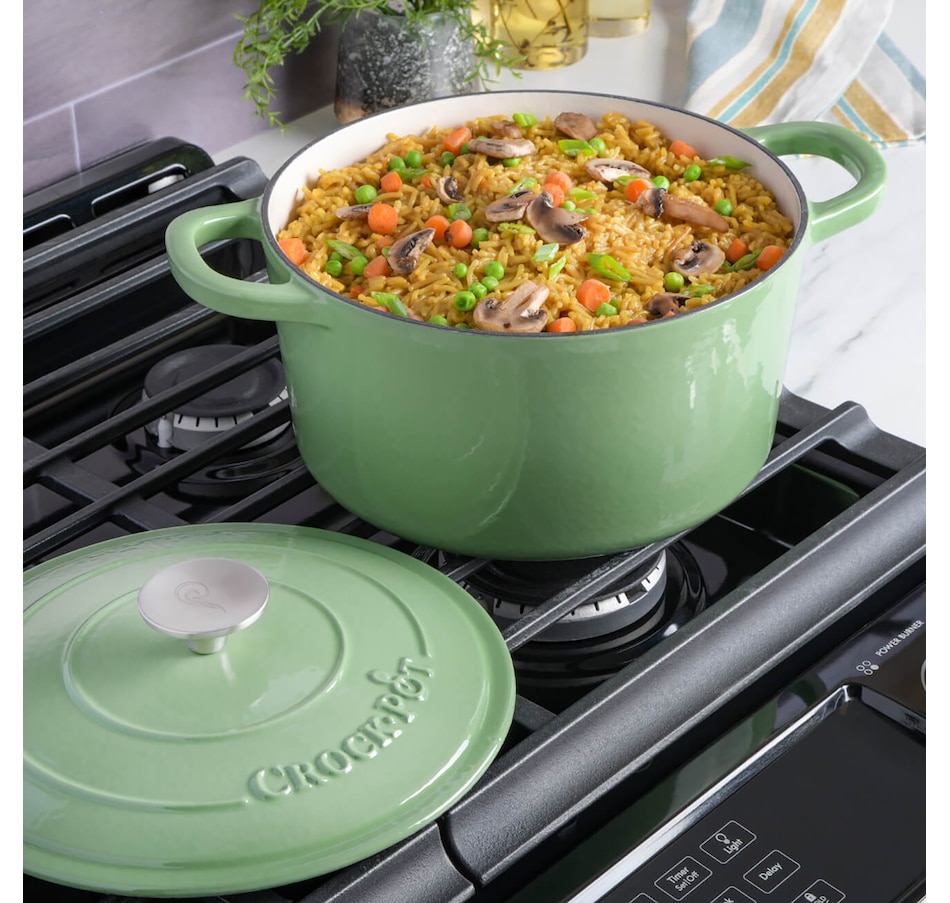 Image 716557_ALTMORE8.jpg, Product 716-557 / Price $159.99, Crock-Pot Artisan 7-Quart Enameled Cast Iron Dutch Oven with Lid, Round from Crock-Pot on TSC.ca's Kitchen department