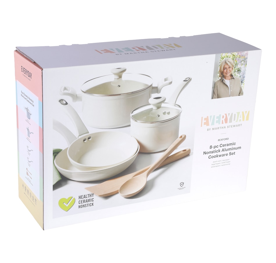 Image 716566_ALTMORE6.jpg, Product 716-566 / Price $149.99, Martha Stewart Everyday Rexford 8-Piece Aluminum Cookware Set with Kitchen Tools from Martha Stewart on TSC.ca's Kitchen department