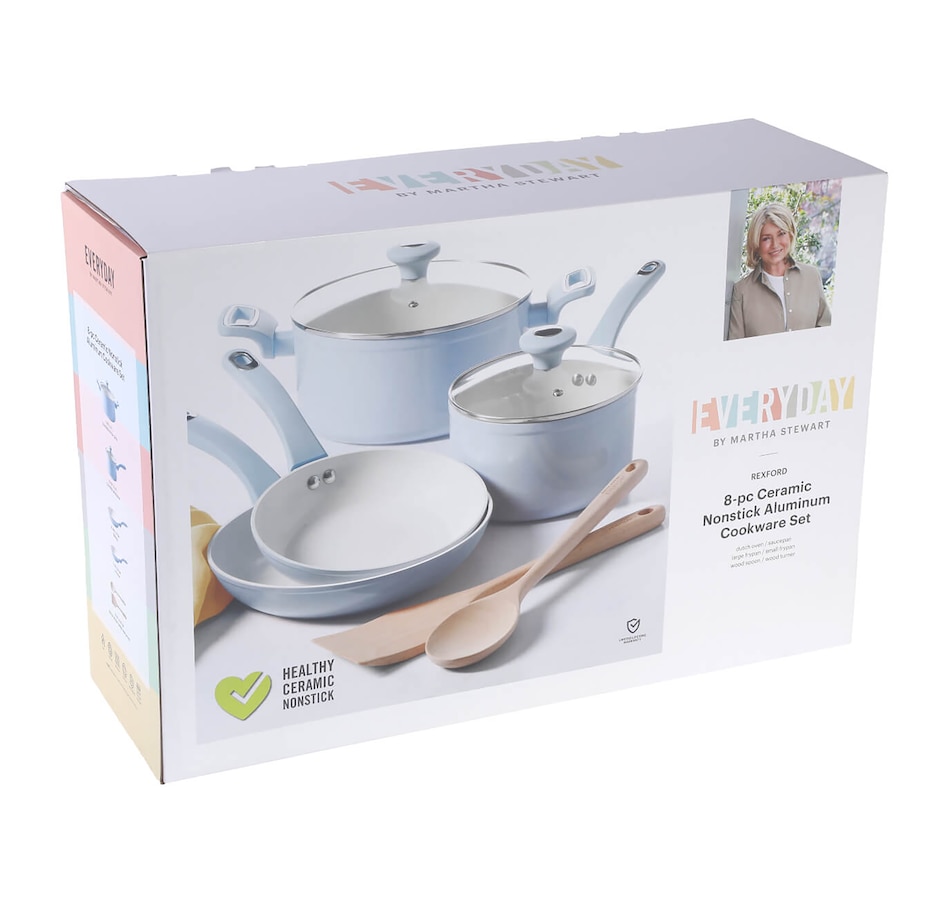 Image 716566_ALTMORE7.jpg, Product 716-566 / Price $149.99, Martha Stewart Everyday Rexford 8-Piece Aluminum Cookware Set with Kitchen Tools from Martha Stewart on TSC.ca's Kitchen department