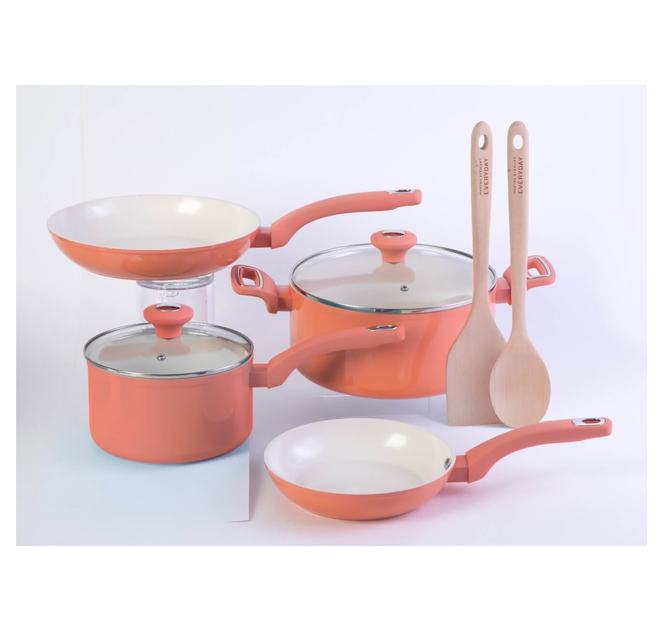 Image 716566_CRL.jpg, Product 716-566 / Price $149.99, Martha Stewart Everyday Rexford 8-Piece Aluminum Cookware Set with Kitchen Tools from Martha Stewart on TSC.ca's Kitchen department
