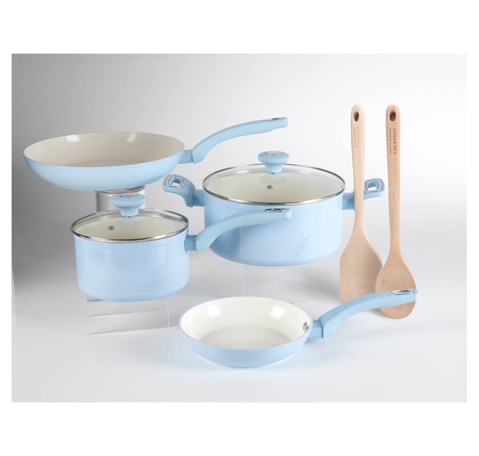 Image 716566_SFB.jpg, Product 716-566 / Price $149.99, Martha Stewart Everyday Rexford 8-Piece Aluminum Cookware Set with Kitchen Tools from Martha Stewart on TSC.ca's Kitchen department