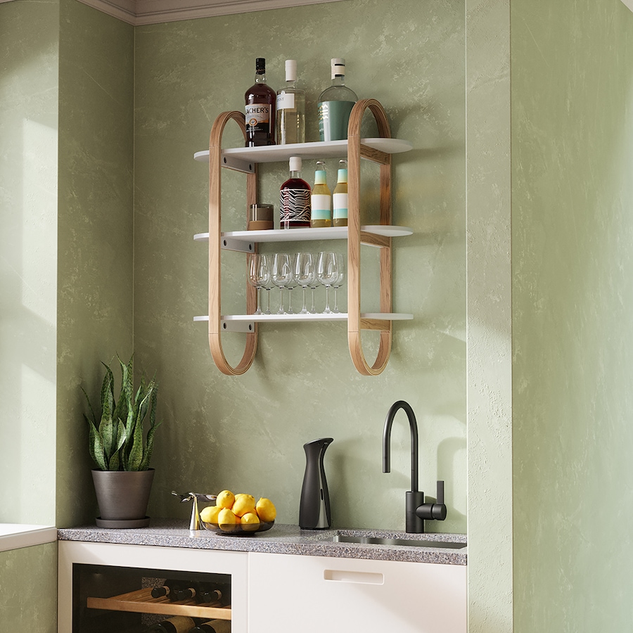 Image 716578_ALTMORE12.jpg, Product 716-578 / Price $130.00, Umbra Bellwood Wall Shelf from Umbra on TSC.ca's Home & Garden department