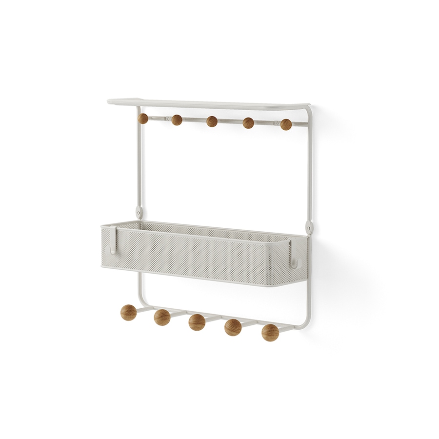 Image 716581_ALTMORE2.jpg, Product 716-581 / Price $50.00, Umbra Estique Shelf with Hooks (white) from Umbra on TSC.ca's Home & Garden department